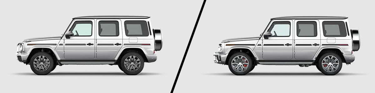 2025 G-Class G 550 vs AMG G 63
